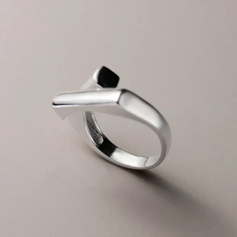 2025 New Design Rings for Women Geometric Irregular Adjustable Opening Finger Ring Luxury Jewelry Gifts Party Accessories Ring