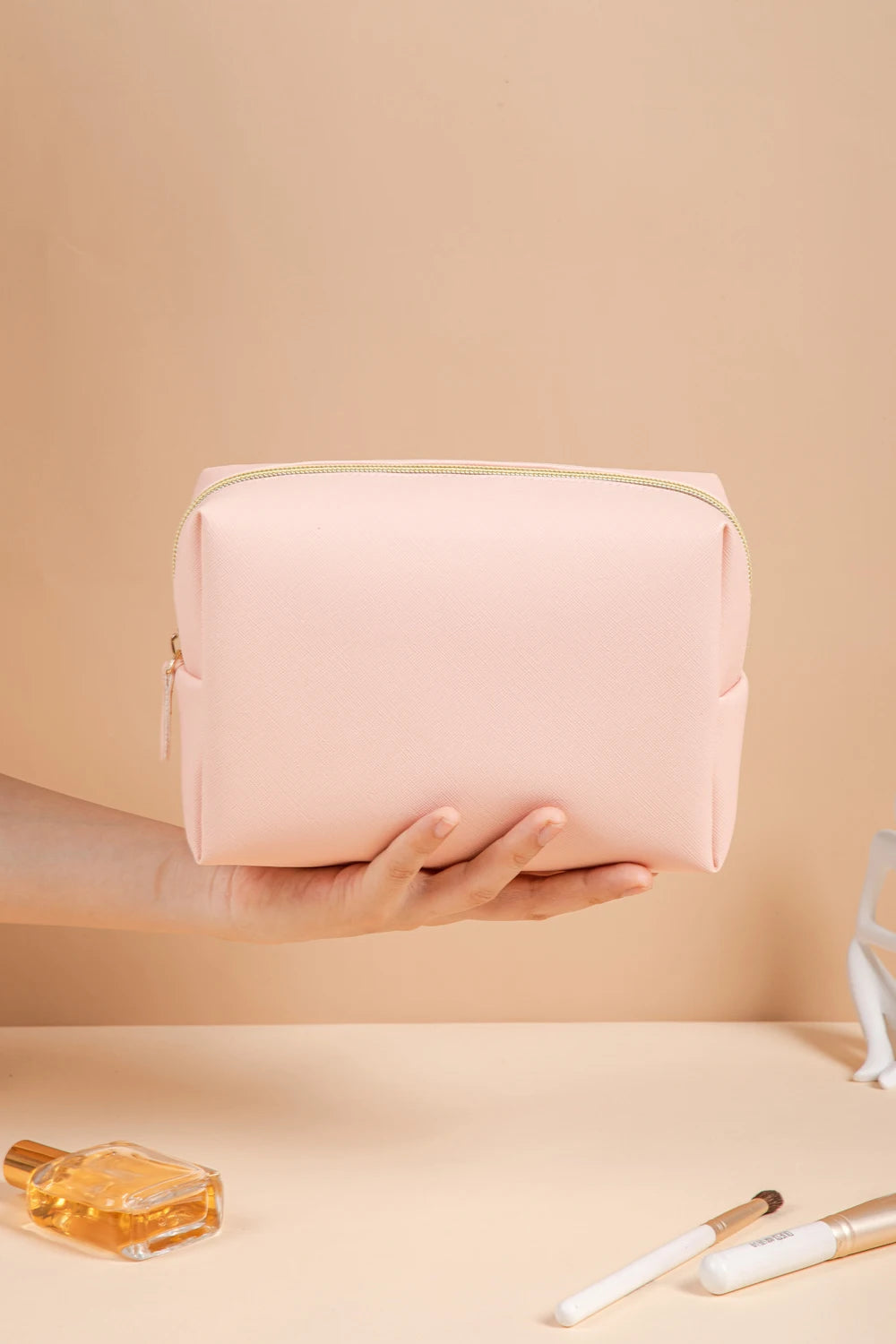 1pcs PU Leather Portable Toiletry Bags Waterproof Travel Make Up Bags for Women Small Medium Large Cosmetic Organizer Bags