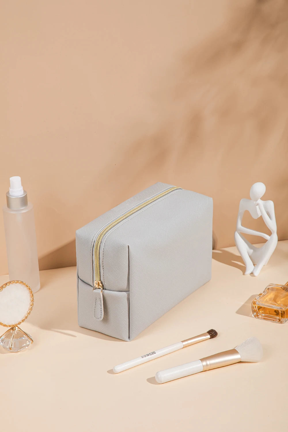 1pcs PU Leather Portable Toiletry Bags Waterproof Travel Make Up Bags for Women Small Medium Large Cosmetic Organizer Bags
