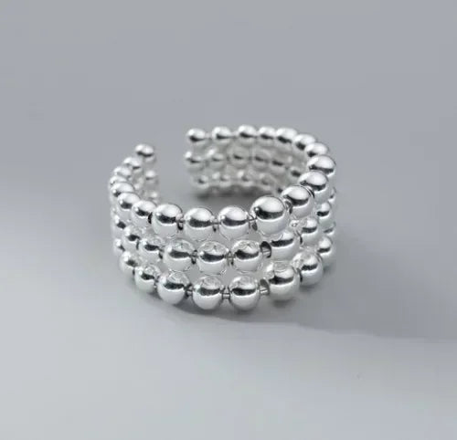 2025 New Design Rings for Women Geometric Irregular Adjustable Opening Finger Ring Luxury Jewelry Gifts Party Accessories Ring
