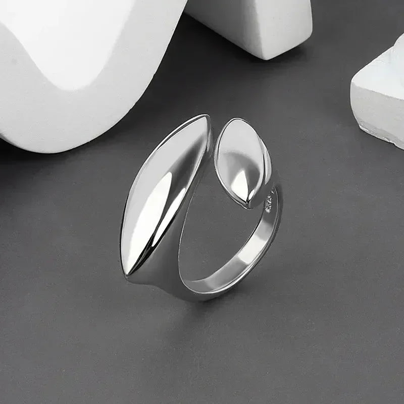2025 New Design Rings for Women Geometric Irregular Adjustable Opening Finger Ring Luxury Jewelry Gifts Party Accessories Ring