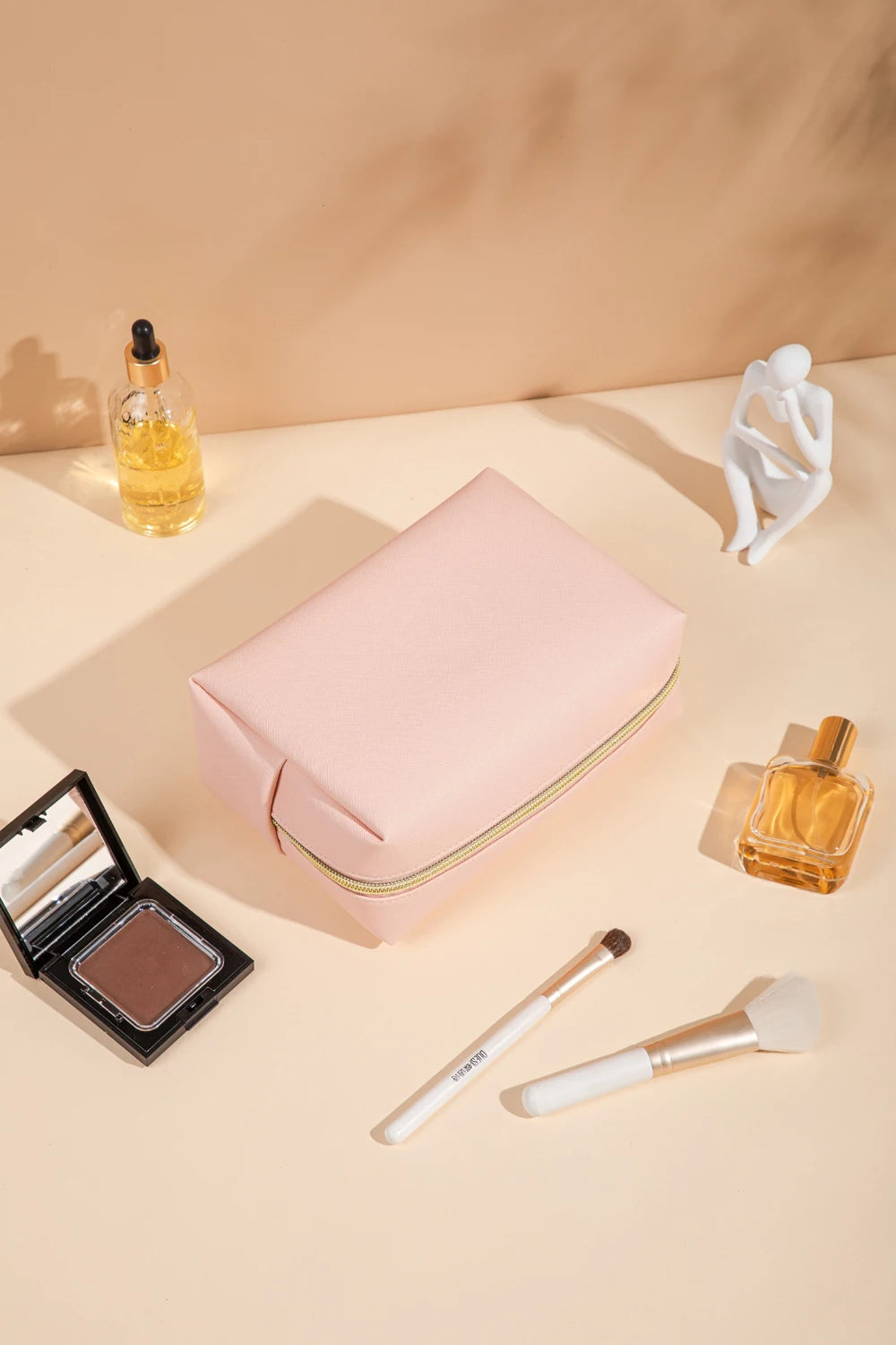 1pcs PU Leather Portable Toiletry Bags Waterproof Travel Make Up Bags for Women Small Medium Large Cosmetic Organizer Bags