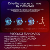EMS Muscle Stimulator Abdominal Muscle Massager Hip Training Fitness Fat Burning Buttocks Arm Abdomen Trainer Apparatus Slimming