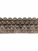 Wholesale Smoky Quartzs Stone 4 6 8 10 12mm Round Beads For Jewelry Making DIY Charm Glass Bracelet Crystal Perles 15''