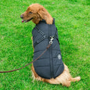 Winter Warm Dog Jacket Waterproof Pet Coat for Small Large Dog Clothes Fleece with Harness Puppy Vest Chihuahua Labrador Costume