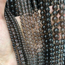 Wholesale Smoky Quartzs Stone 4 6 8 10 12mm Round Beads For Jewelry Making DIY Charm Glass Bracelet Crystal Perles 15''