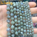 Natural stone Faceted Handmade Beads DIY woman Earrings Bracelet anklet Necklace For Jewelry Making 15" Wholesales 4/6/8/10/12MM