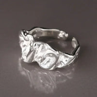2025 New Design Rings for Women Geometric Irregular Adjustable Opening Finger Ring Luxury Jewelry Gifts Party Accessories Ring