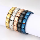 UILZ Stainless Steel Bracelet Pendant Classic Italian Chain Link For Men Women Suitable 9mm Bracelet Make DIY Steel Module Tools