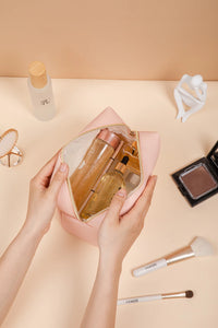 1pcs PU Leather Portable Toiletry Bags Waterproof Travel Make Up Bags for Women Small Medium Large  Cosmetic Organizer Bags