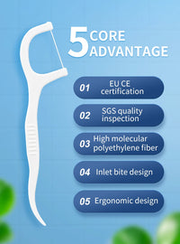 600/300/150/50pcs Ultra-Fine Toothpicks, Home Set, Portable and Disposable Care Floss- Deep Cleaning for Oral Care