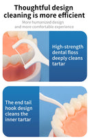 600/300/150/50pcs Ultra-Fine Toothpicks, Home Set, Portable and Disposable Care Floss- Deep Cleaning for Oral Care