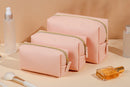 1pcs PU Leather Portable Toiletry Bags Waterproof Travel Make Up Bags for Women Small Medium Large  Cosmetic Organizer Bags