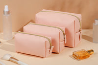 1pcs PU Leather Portable Toiletry Bags Waterproof Travel Make Up Bags for Women Small Medium Large  Cosmetic Organizer Bags