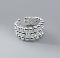 2025 New Design Rings for Women Geometric Irregular Adjustable Opening Finger Ring Luxury Jewelry Gifts Party Accessories Ring