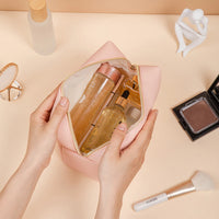 1pcs PU Leather Portable Toiletry Bags Waterproof Travel Make Up Bags for Women Small Medium Large  Cosmetic Organizer Bags