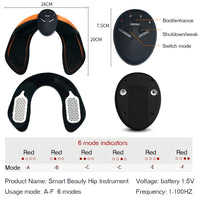EMS Muscle Stimulator Abdominal Muscle Massager Hip Training Fitness Fat Burning Buttocks Arm Abdomen Trainer Apparatus Slimming