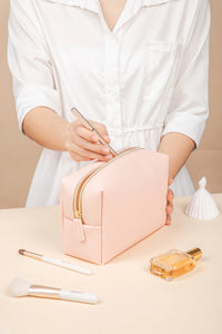 1pcs PU Leather Portable Toiletry Bags Waterproof Travel Make Up Bags for Women Small Medium Large  Cosmetic Organizer Bags