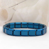 UILZ Stainless Steel Bracelet Pendant Classic Italian Chain Link For Men Women Suitable 9mm Bracelet Make DIY Steel Module Tools
