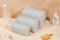 1pcs PU Leather Portable Toiletry Bags Waterproof Travel Make Up Bags for Women Small Medium Large  Cosmetic Organizer Bags