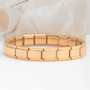 UILZ Stainless Steel Bracelet Pendant Classic Italian Chain Link For Men Women Suitable 9mm Bracelet Make DIY Steel Module Tools